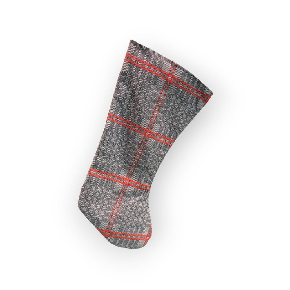 Christmas stocking made from Inabel fabric